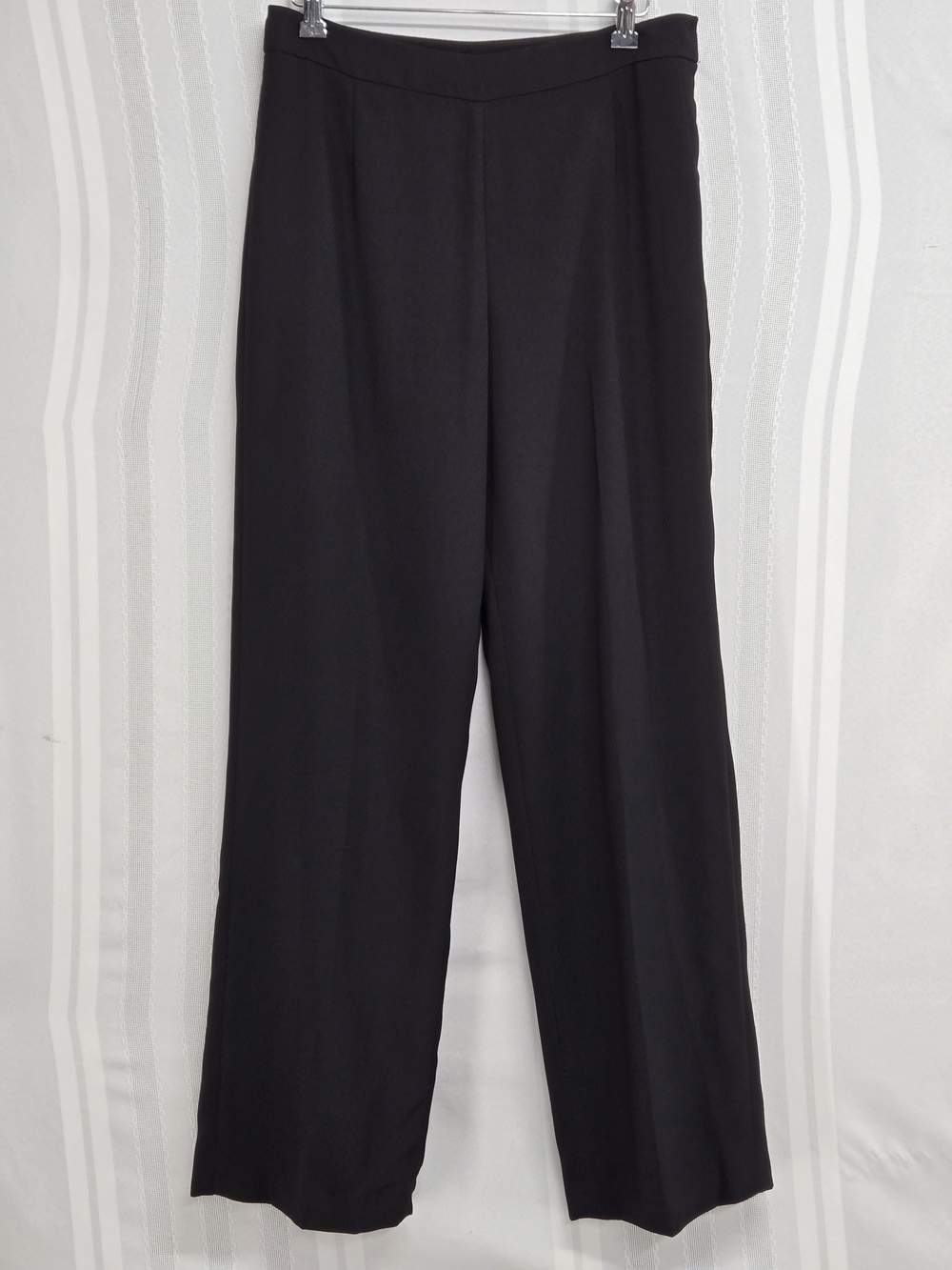 LE SUIT WOMENS Classic Black Wide-Leg DRESS Pants SIZE 6